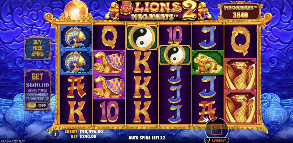 5 Lions Megaways 2 Slot
